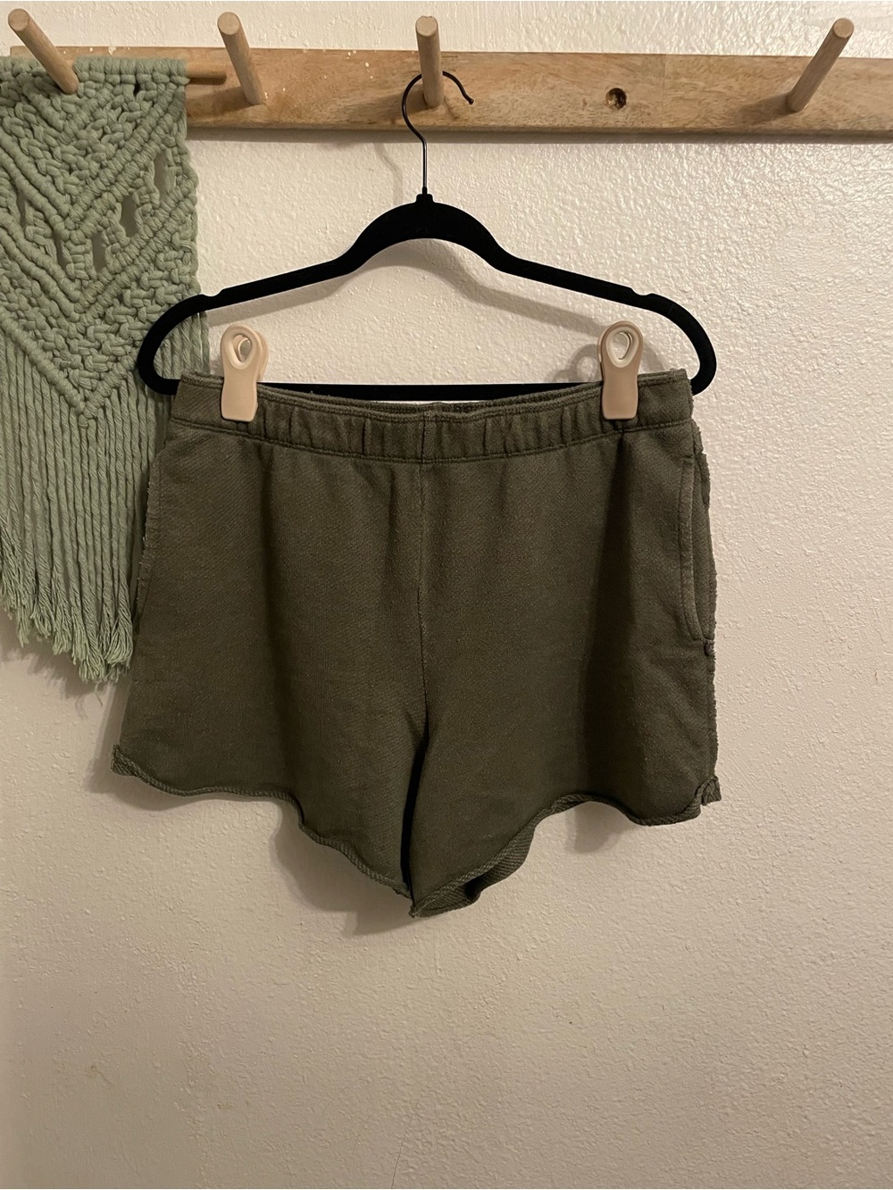 aerie Olive Green Athletic Pull-On Shorts